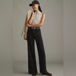 NEW Frame Le Slim Palazzo High-Rise Wide Leg